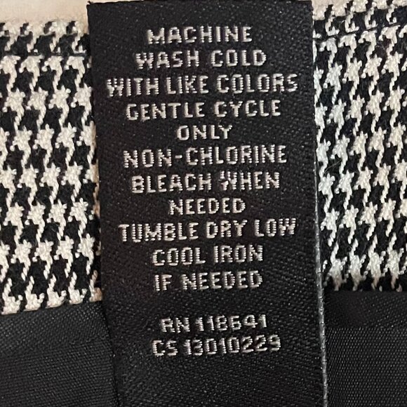 LANE BRYANT THE LENA WIDE LEG CAPRI PANT SIZE16 BLACK/WHITE PLAID NWT - Picture 4 of 11